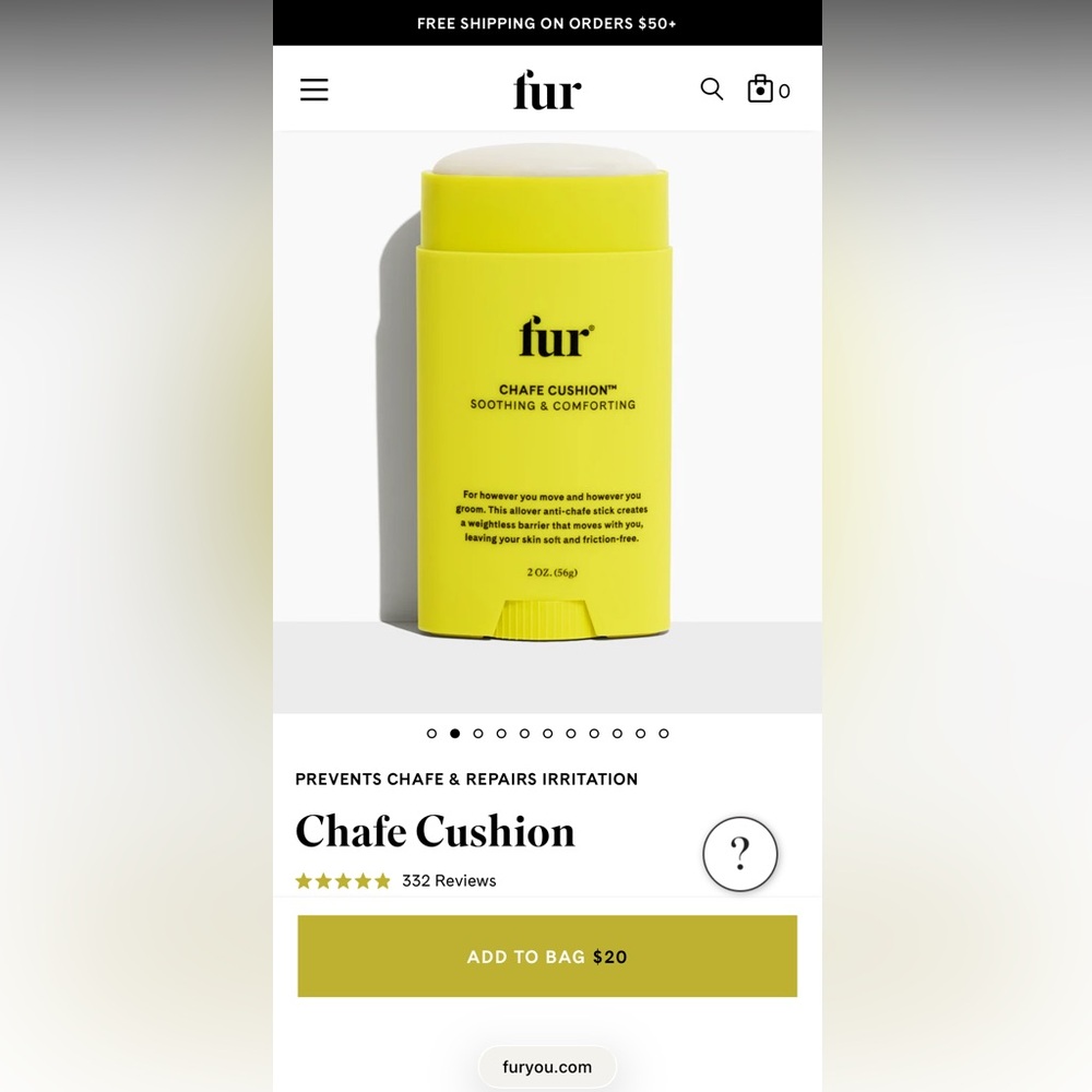 Fur Chafe Cushion - BRAND NEW NEVER USED!! beauty skincare body skin chafing - Picture 9 of 9